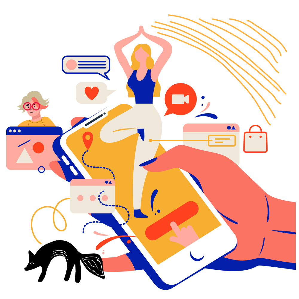 γραφιστική απεικόνιση για διαχείριση social media